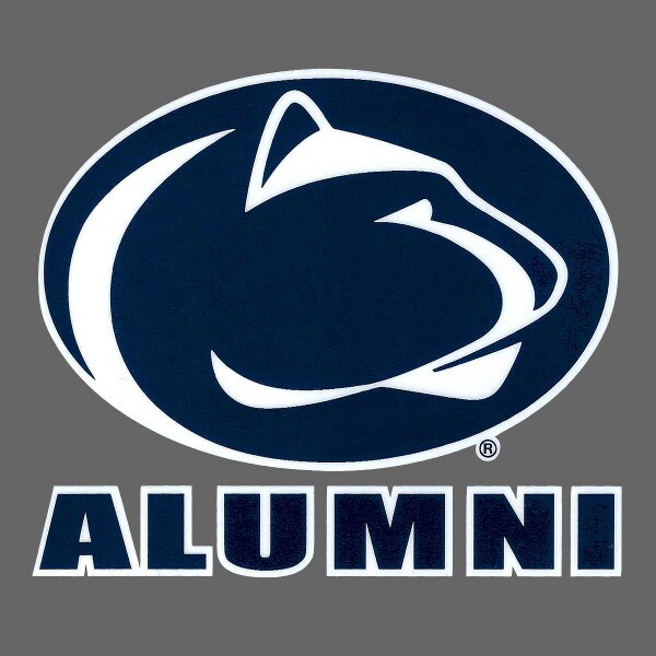 decal Penn State Athletic Logo above Alumni